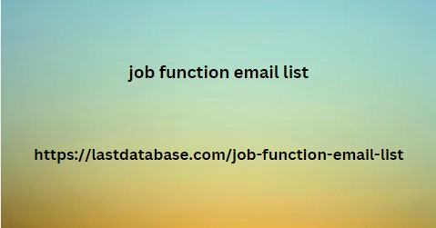 job function email list