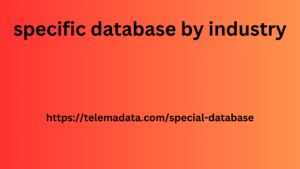 Specific Database By Industry 