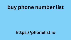 buy phone number list