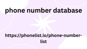 phone number database