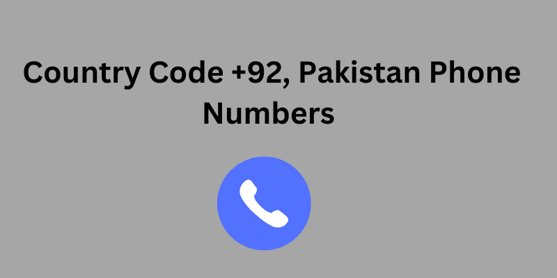 country code +92, pakistan phone numbers