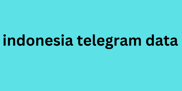 indonesia telegram data