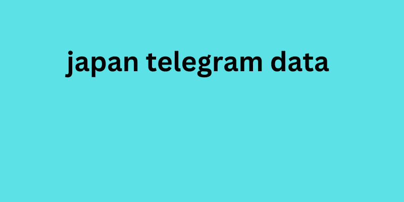 japan telegram data