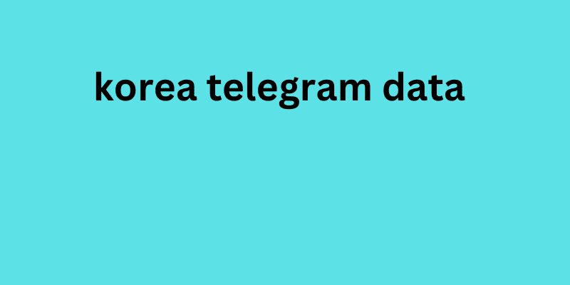 korea telegram data